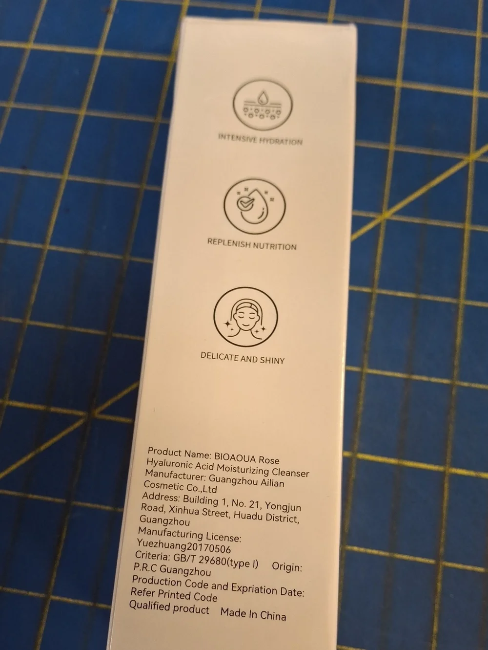 Bioaqua Rose 98% Hyaluronic Acid Cleanser 100g New Sealed Box